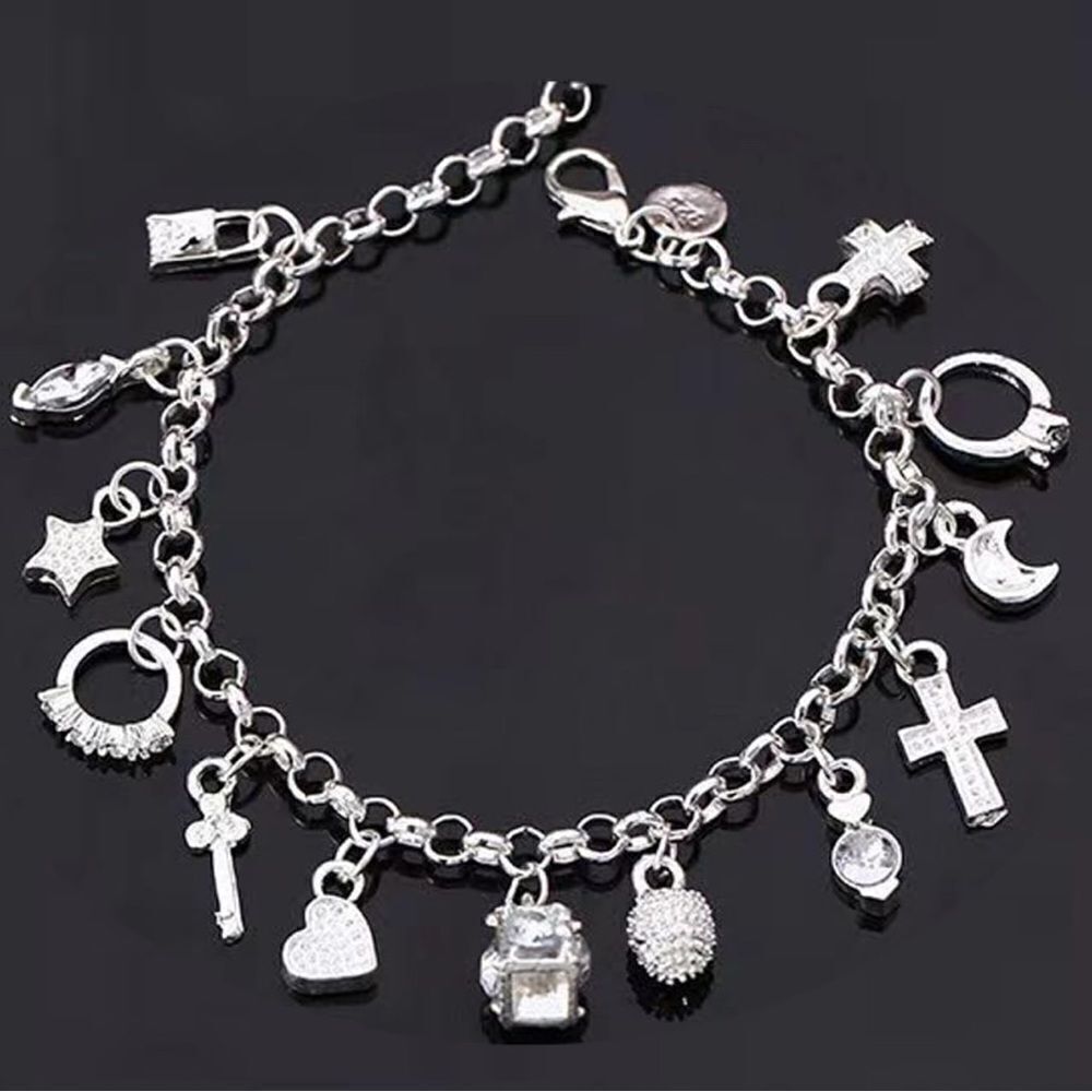 Stunning Silver Charm Bracelet